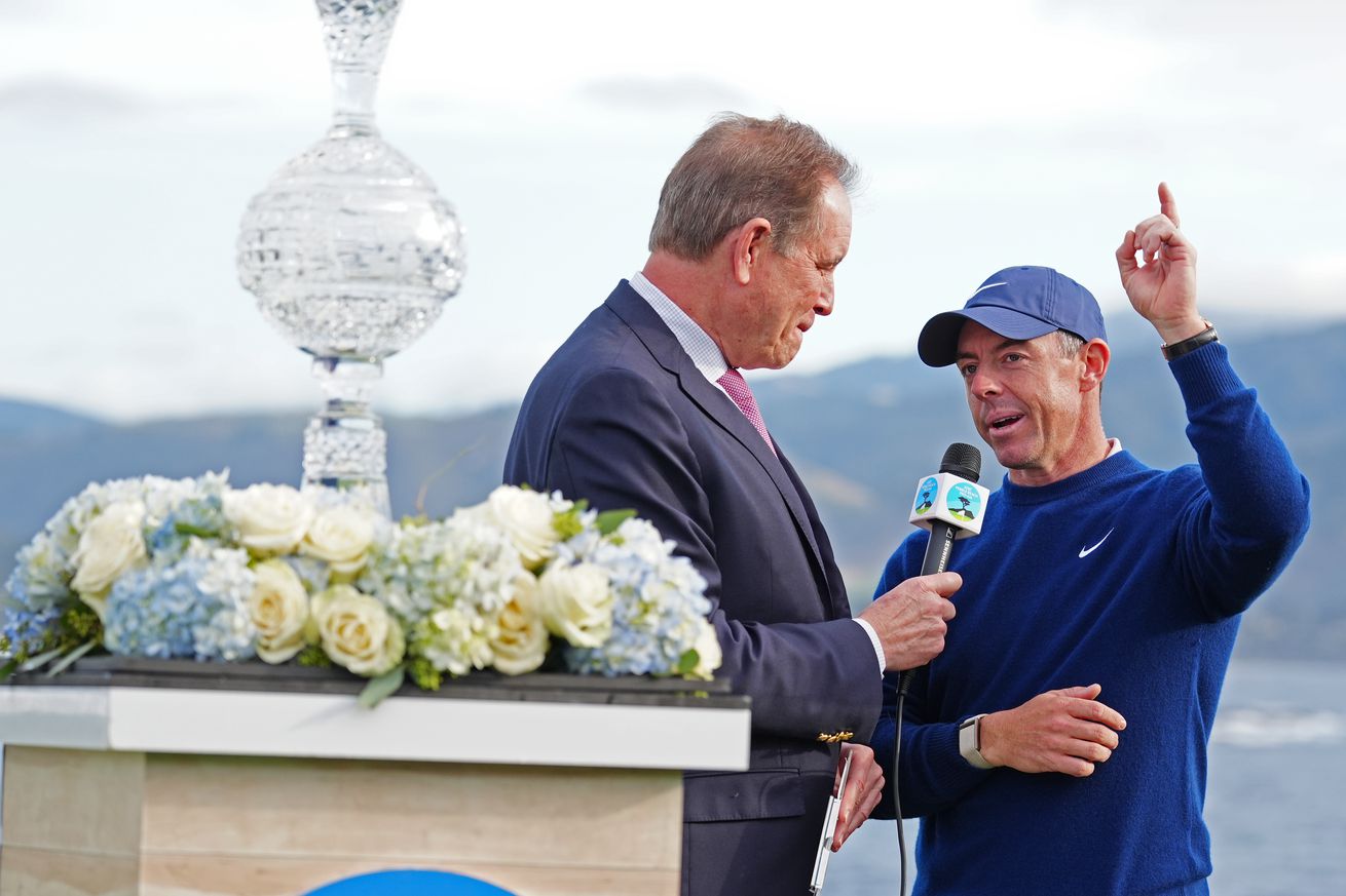 Jim Nantz, Rory McIlroy, CBS Sports, PGA Tour