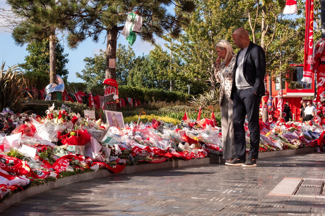 Tributes Laid For Diogo Jota At Anfield